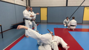 Jiujitsu dan-training worp